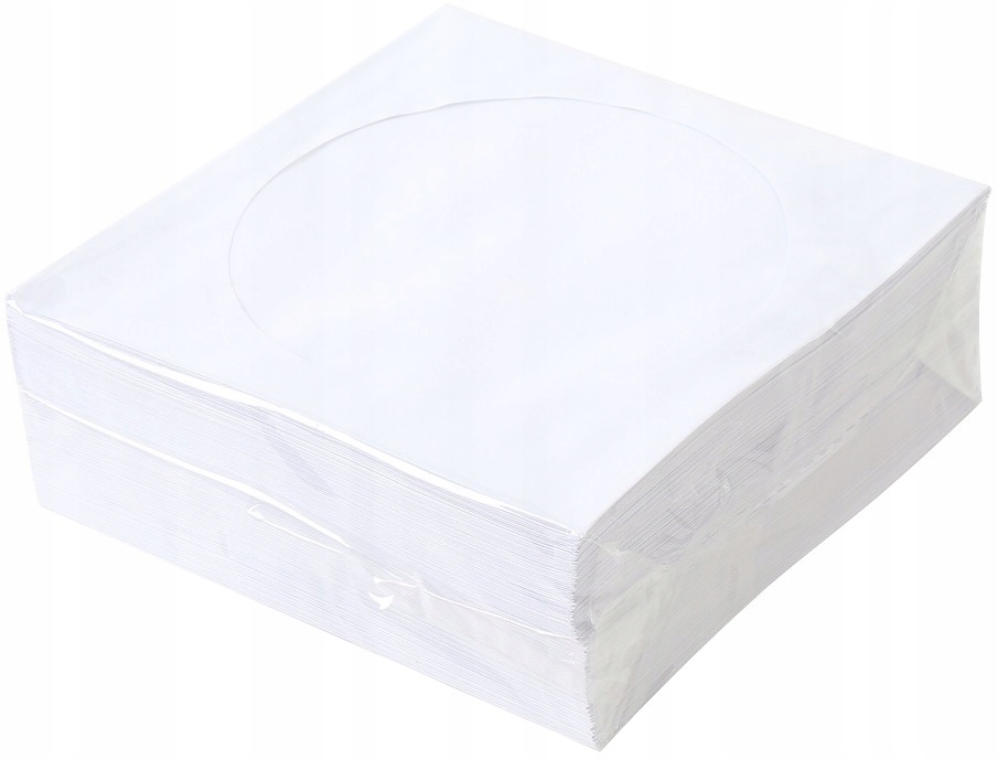 

Koperta z oknem na CD/DVD Omega 100szt biały