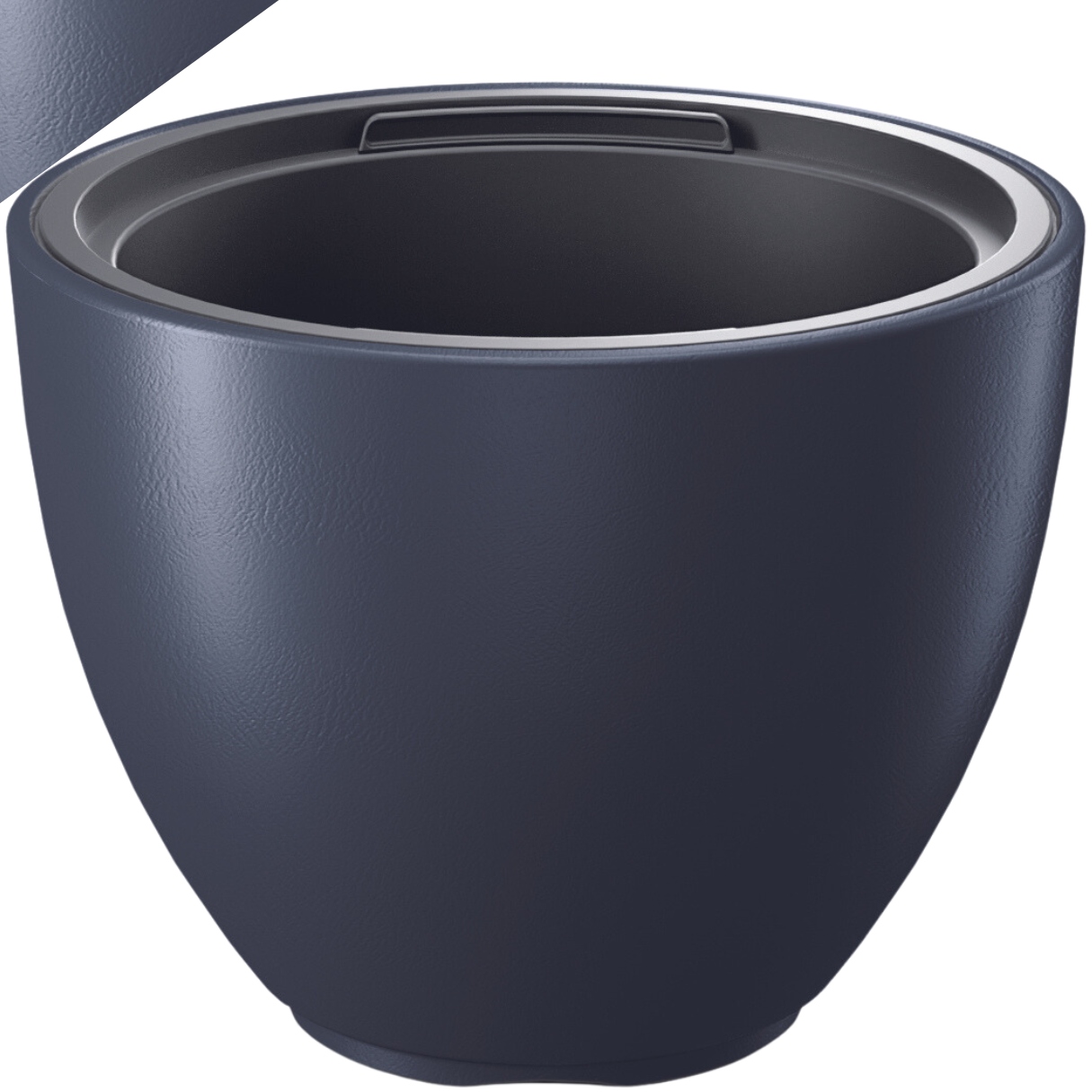 Donica duża mrozoodporna okrągła 570mm antracyt