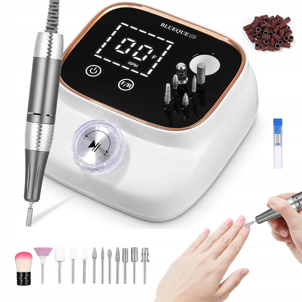 Strojek Na Nehty 45000 Ot/min Led Displej Paměť Rychlosti