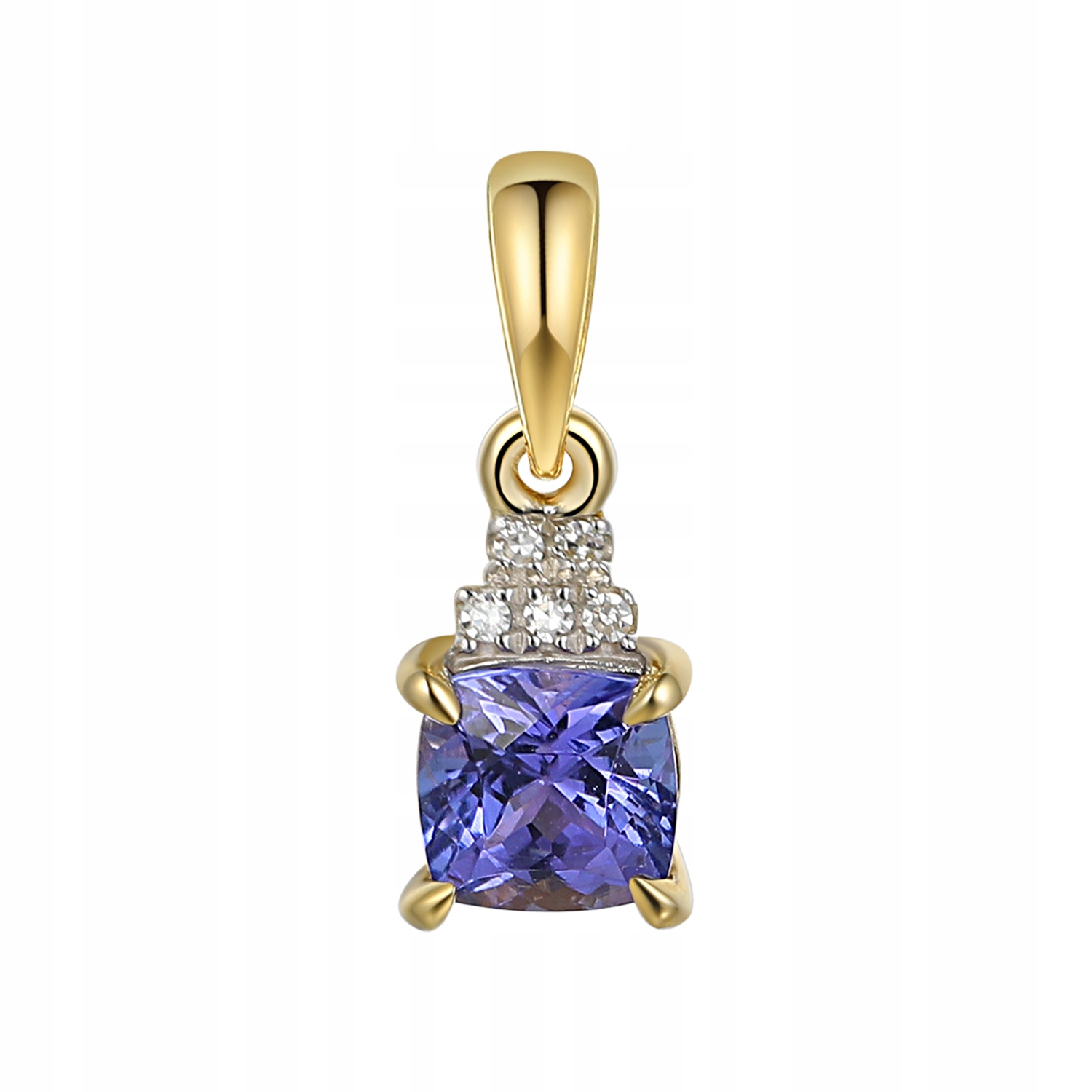 Zlatý přívěsek Au 585 s tanzanitem a diamanty P84146Y