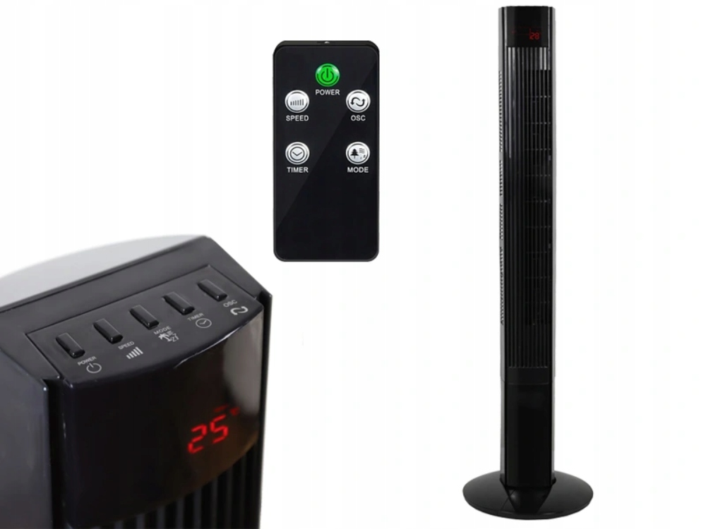 

Wentylator Kolumnowy Cichy 50W Pilot 3 Tryby Pracy