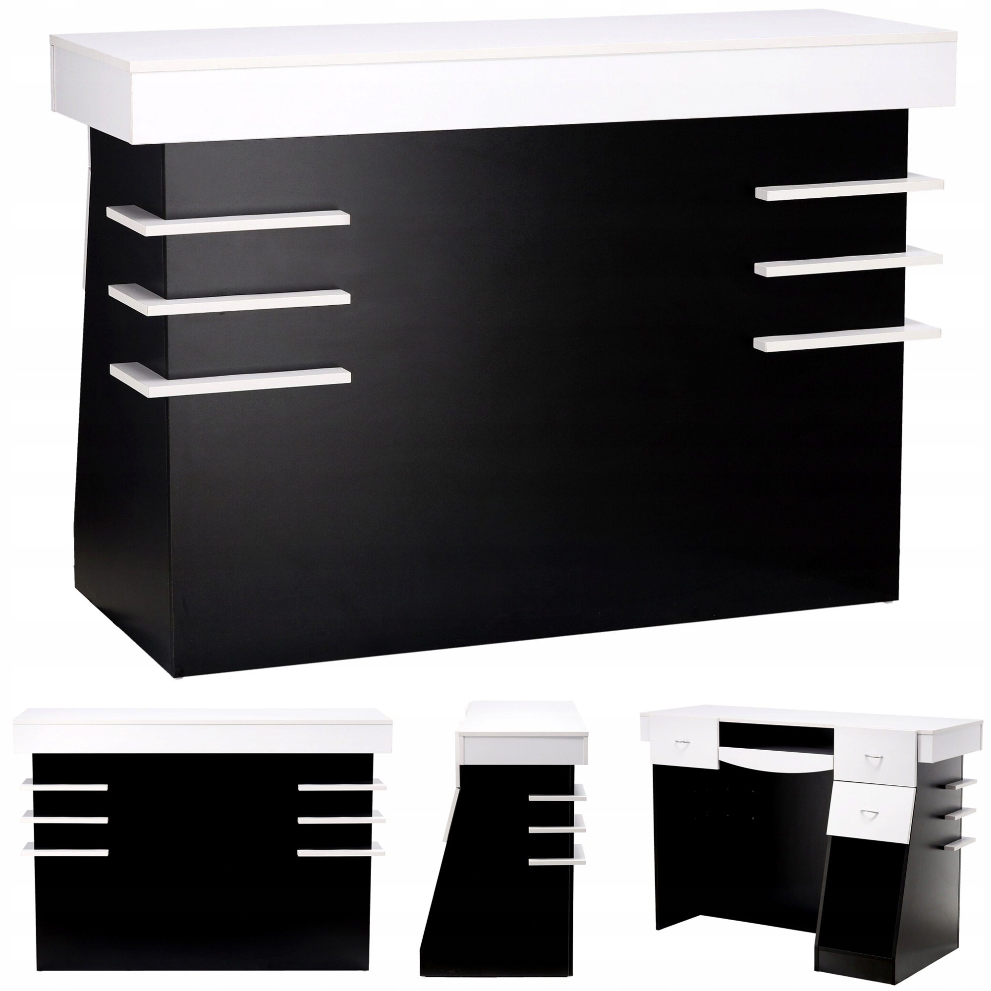 Recepční kadeřnická dýha Cameron 140 cm kosmetická do Spa salonu