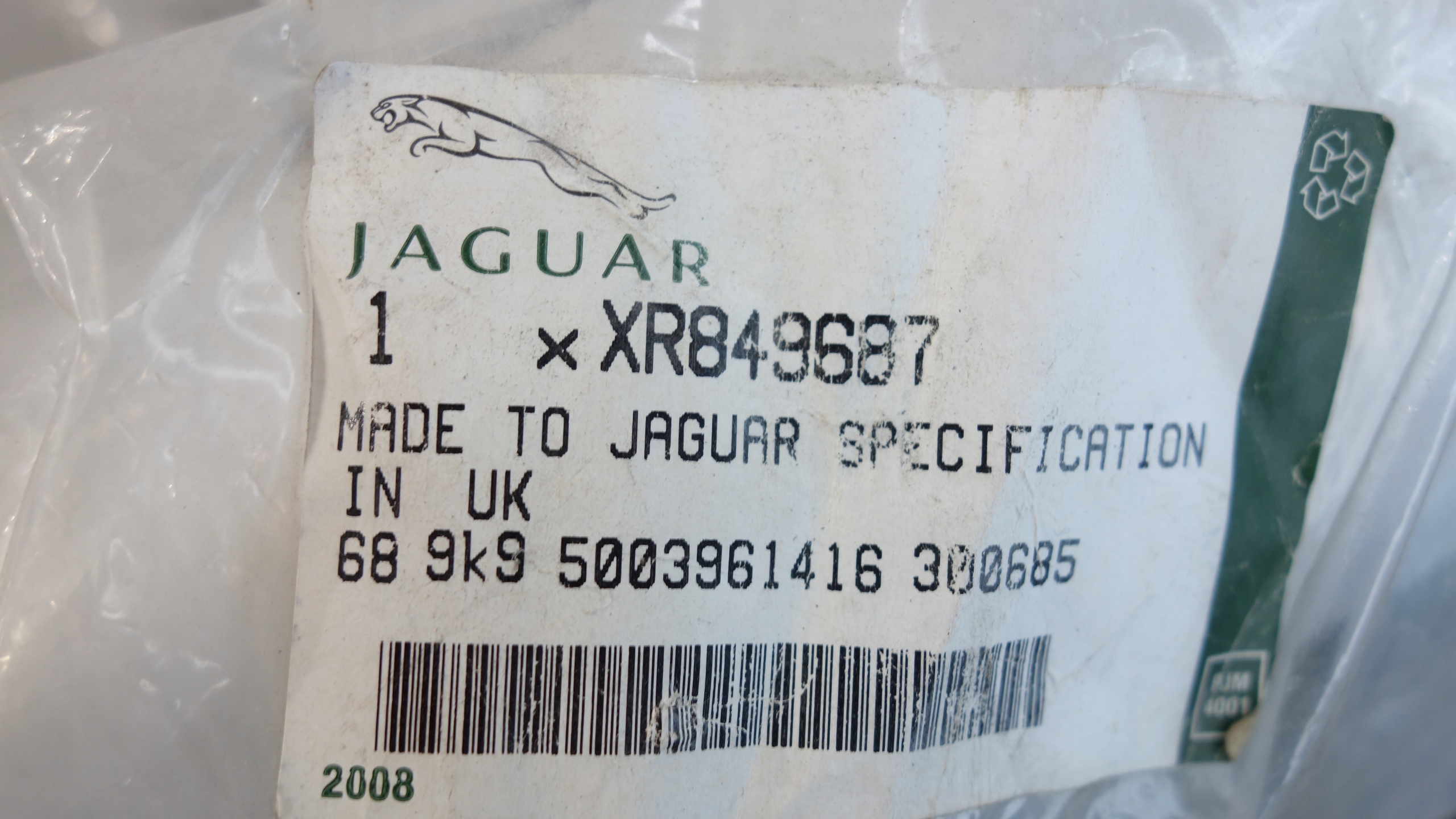 JAGUAR S-TYPE 1998- support holder of a bumper left front XR849687