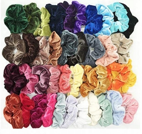 

Gumki do włosów Aksamitne Velvet Scrunchies 50 szt