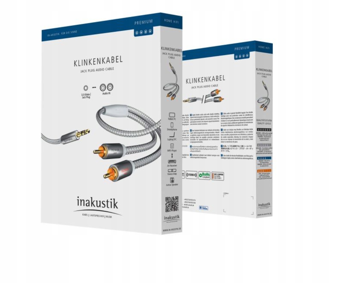 Inakustik Premium Kabel Mini Jack 2xRCA 5 m