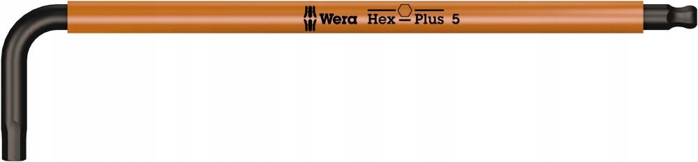 

Klucz imbusowy kątowy z kulką Hex-Plus 5mm Wera