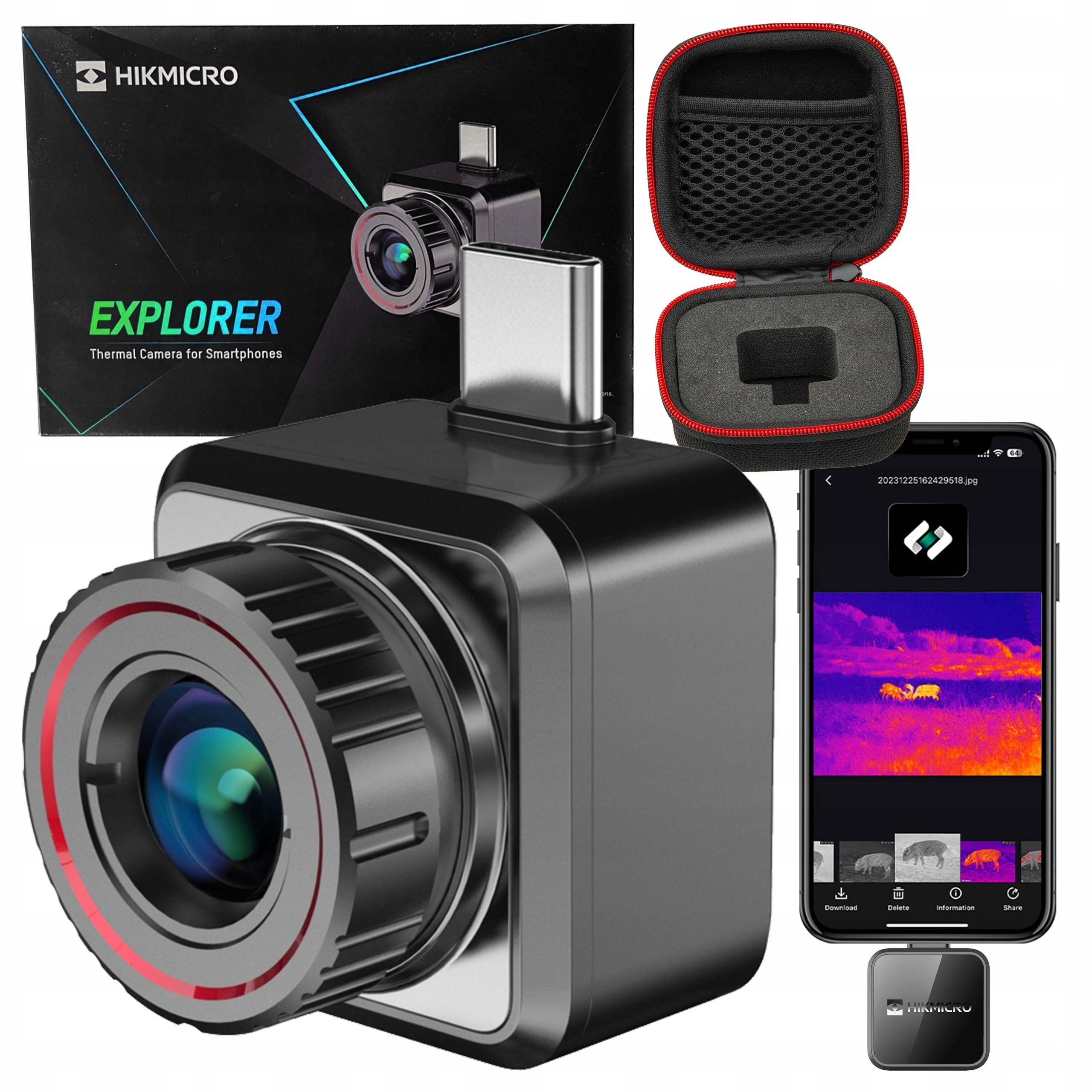 Kamera Termowizyjna Do Telefonu Hikmicro Explorer E20 Plus Android Usb-c