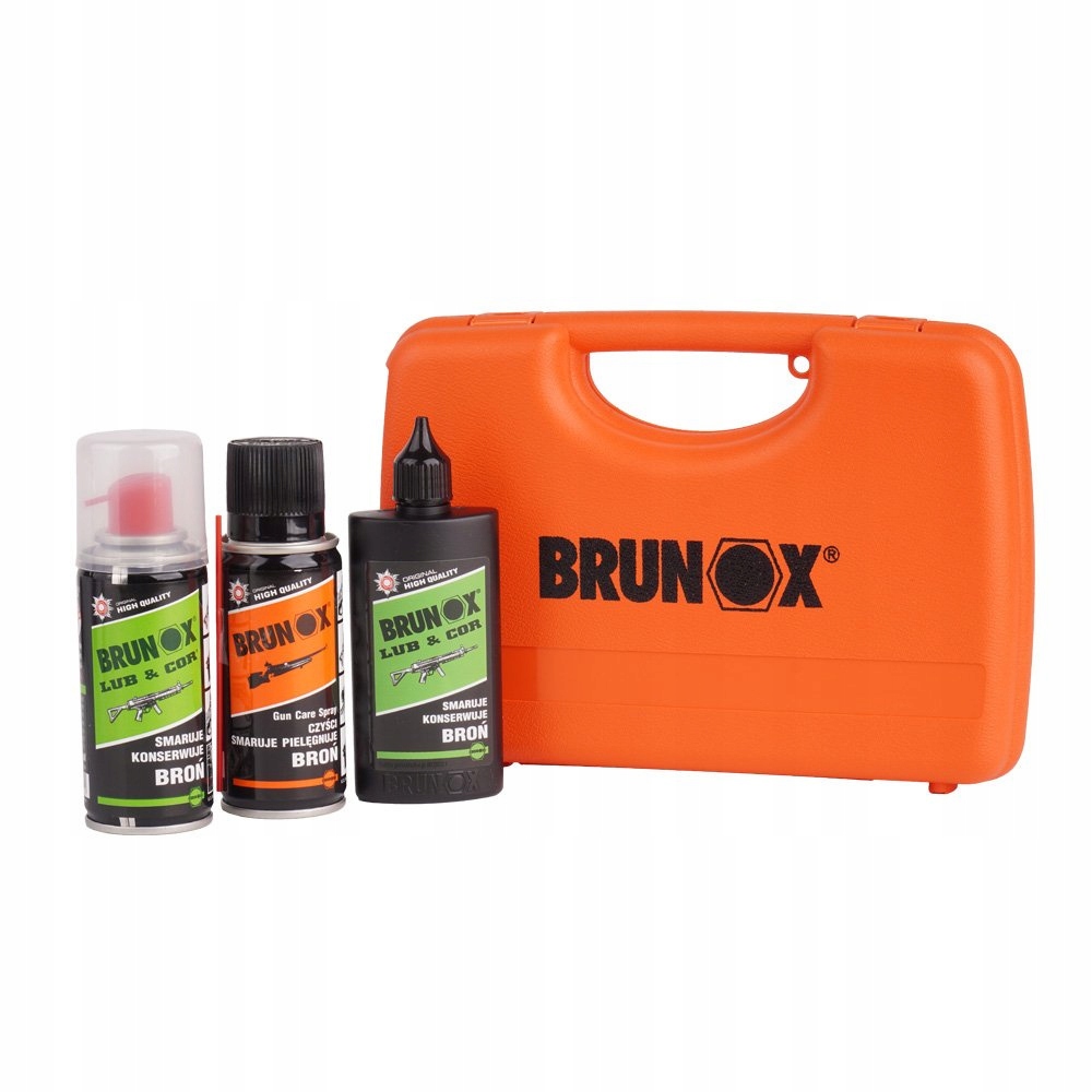 Brunox Zestaw Lub&Cor Gun Care Spray walizka