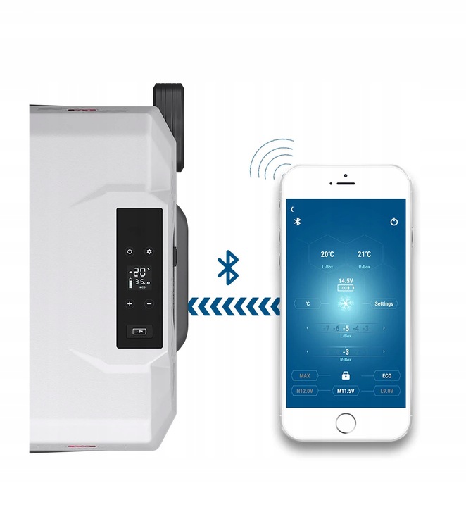 LODOWKA SAMOCHODOWA KOMPRESOROWA ZAMRAZARKA EVO 40 Power Supply cigarette lighter socket mains