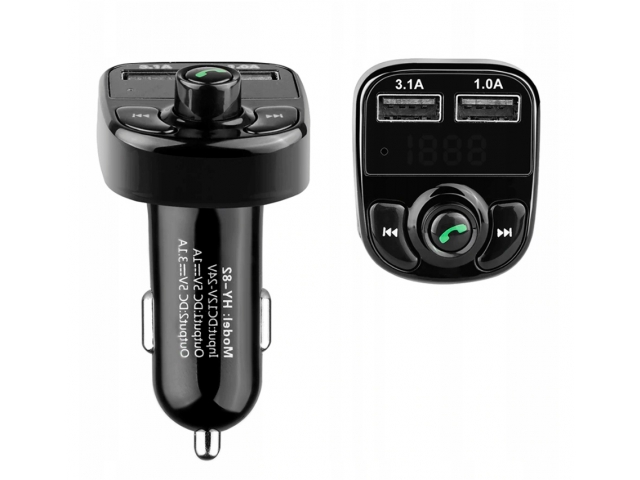 TRANSMITER BLUETOOTH FM MP3 SD ŁADOWARKA 2xUSB LCD Model inny