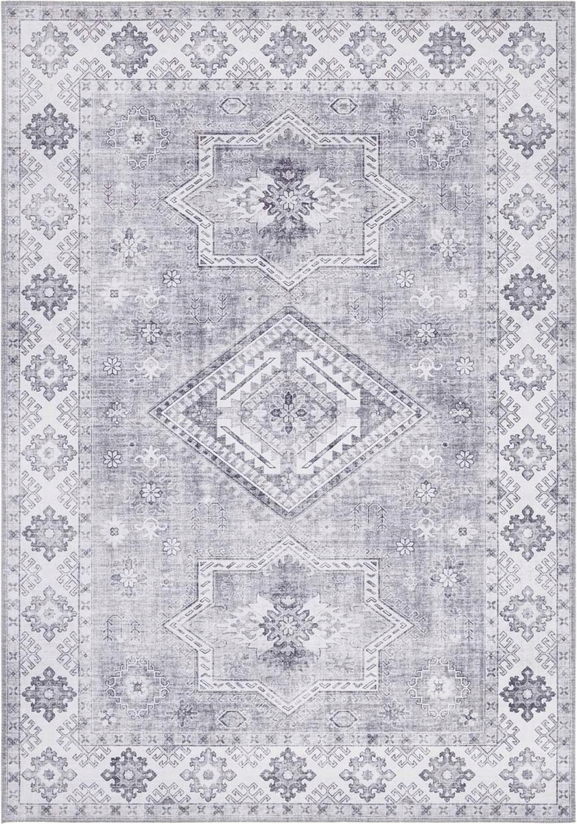 Šedý koberec do obývačky Nouristan Asmar 200x290 cm