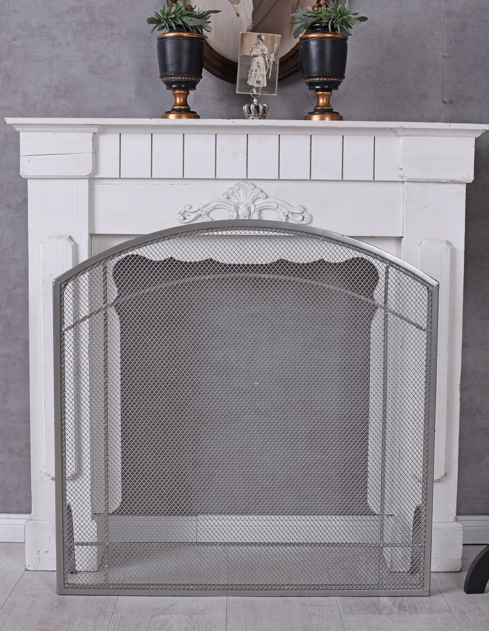 Osłonka Kominkowa Kominka Parawan Biała Retro Kod producenta paja193