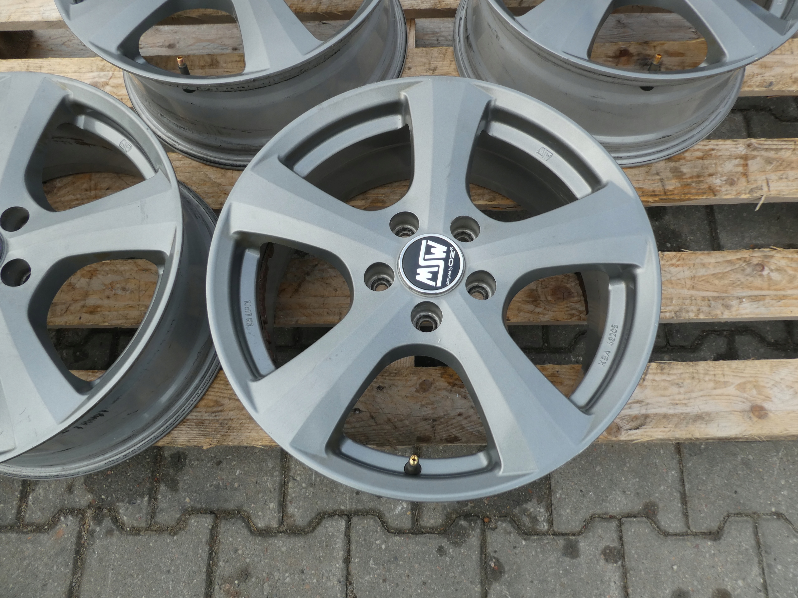 4X discs aluminium disc VW KBA 48205 5X112