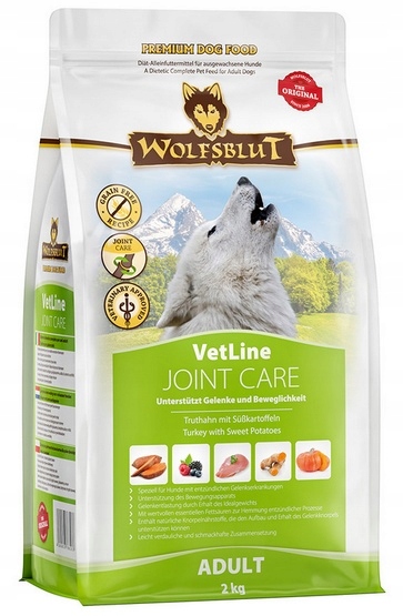 Bezobilné krmivo pro psy s nemocnými klouby Wolfsblut Krůta a Batáty 2 kg