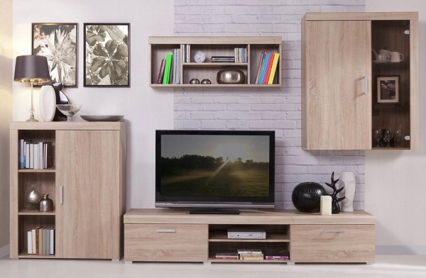 DAMIS REGAŁ WISZĄCY DĄB SONOMA, NA KSIĄŻKI,ZABAWKI Wysokość mebla 39.5 cm