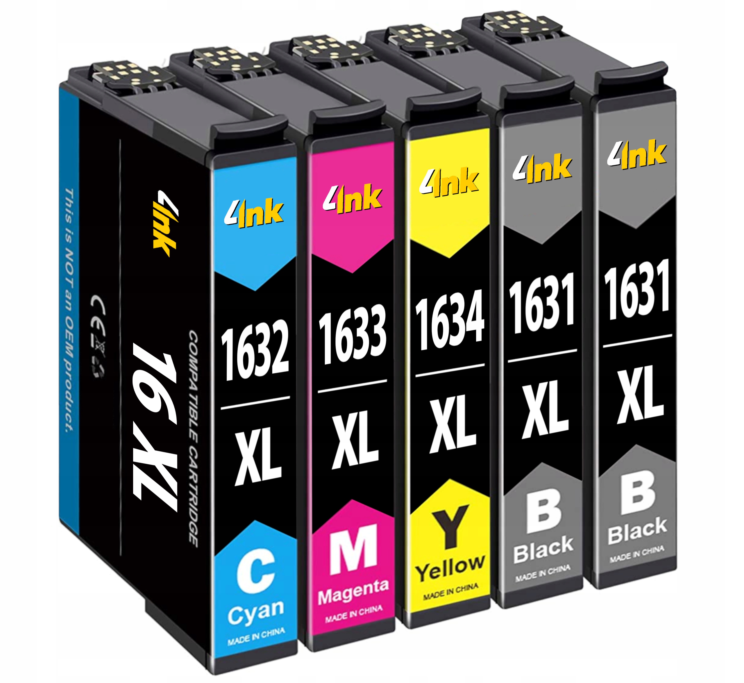 

5x Tusz Do Epson 16XL WF-2010W WF-2500 WF-2510WF