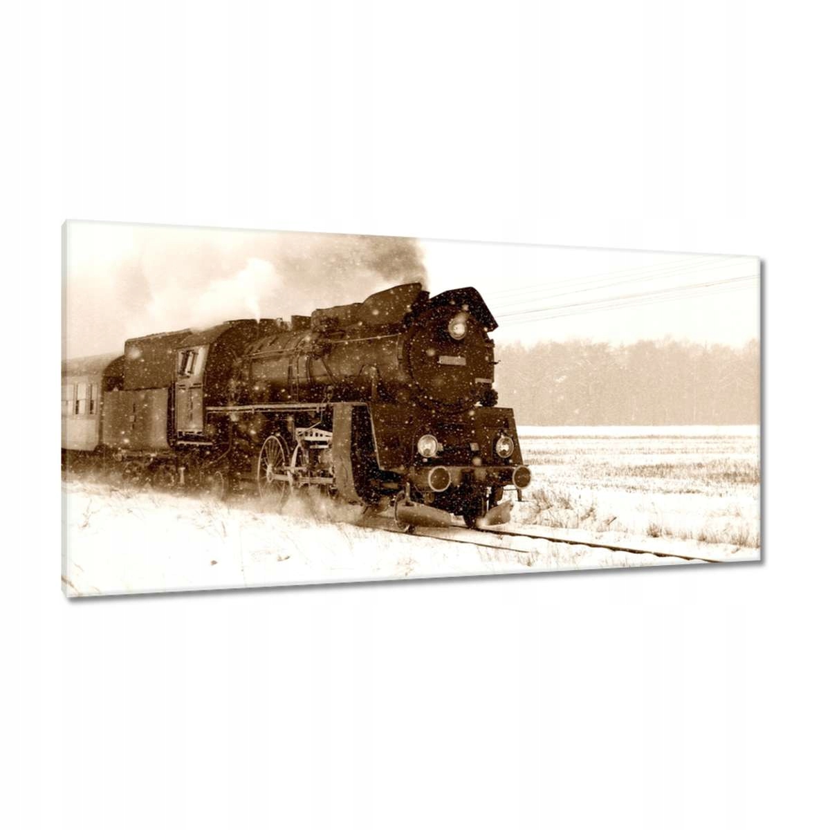 Obrazy 115x55 Parovoz Ol4959 v sněhové bouři