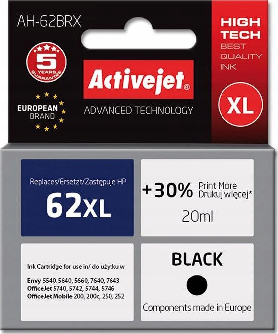 Tusz Activejet Tusz AH-62BRX (black)