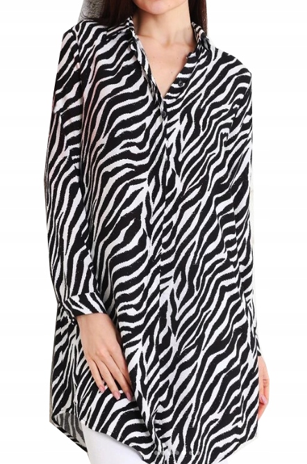 

długa koszula tunika Gracja 44/46 zebra