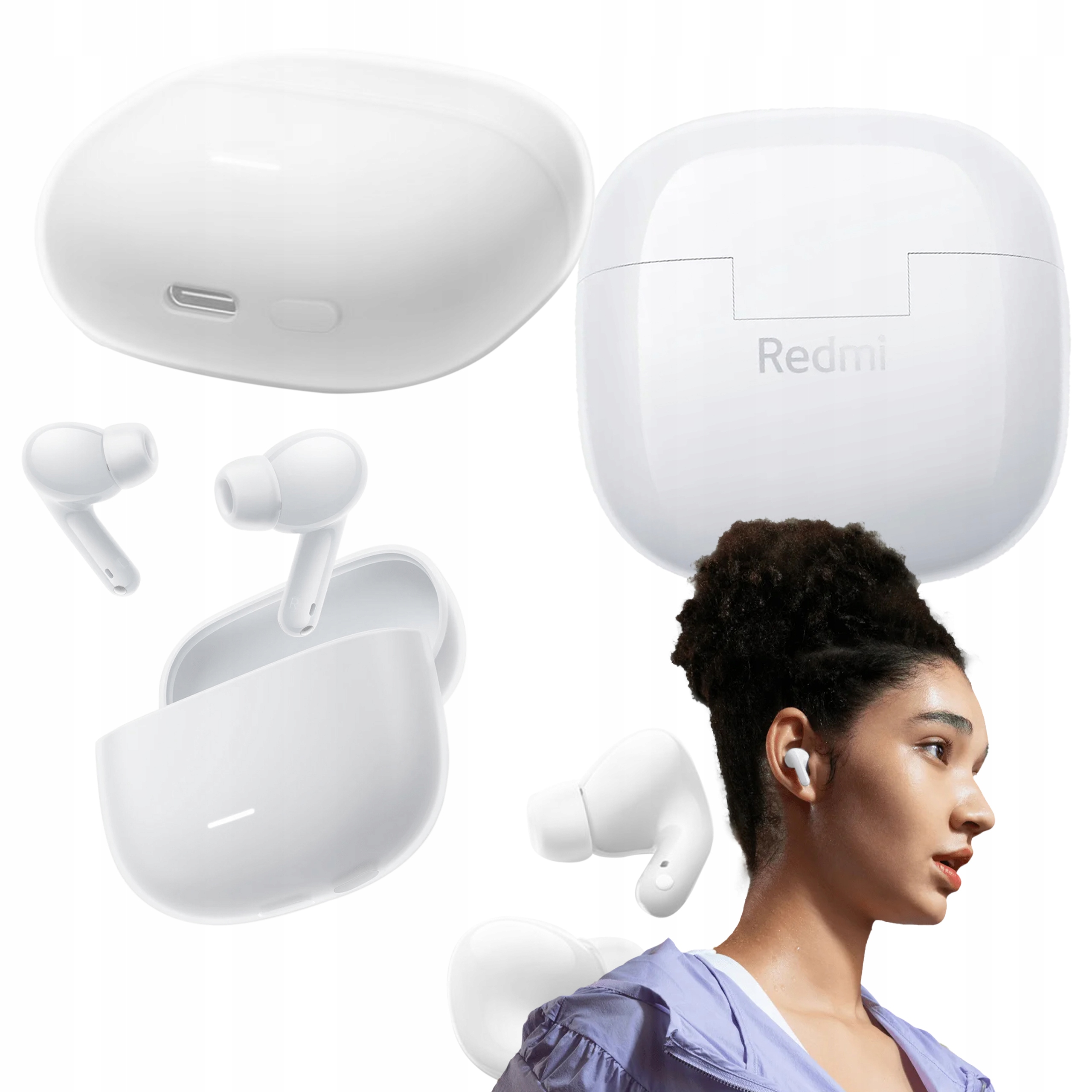 Słuchawki Bezprzewodowe Douszne Xiaomi Redmi Buds 6 Lite Anc Bt 5.3