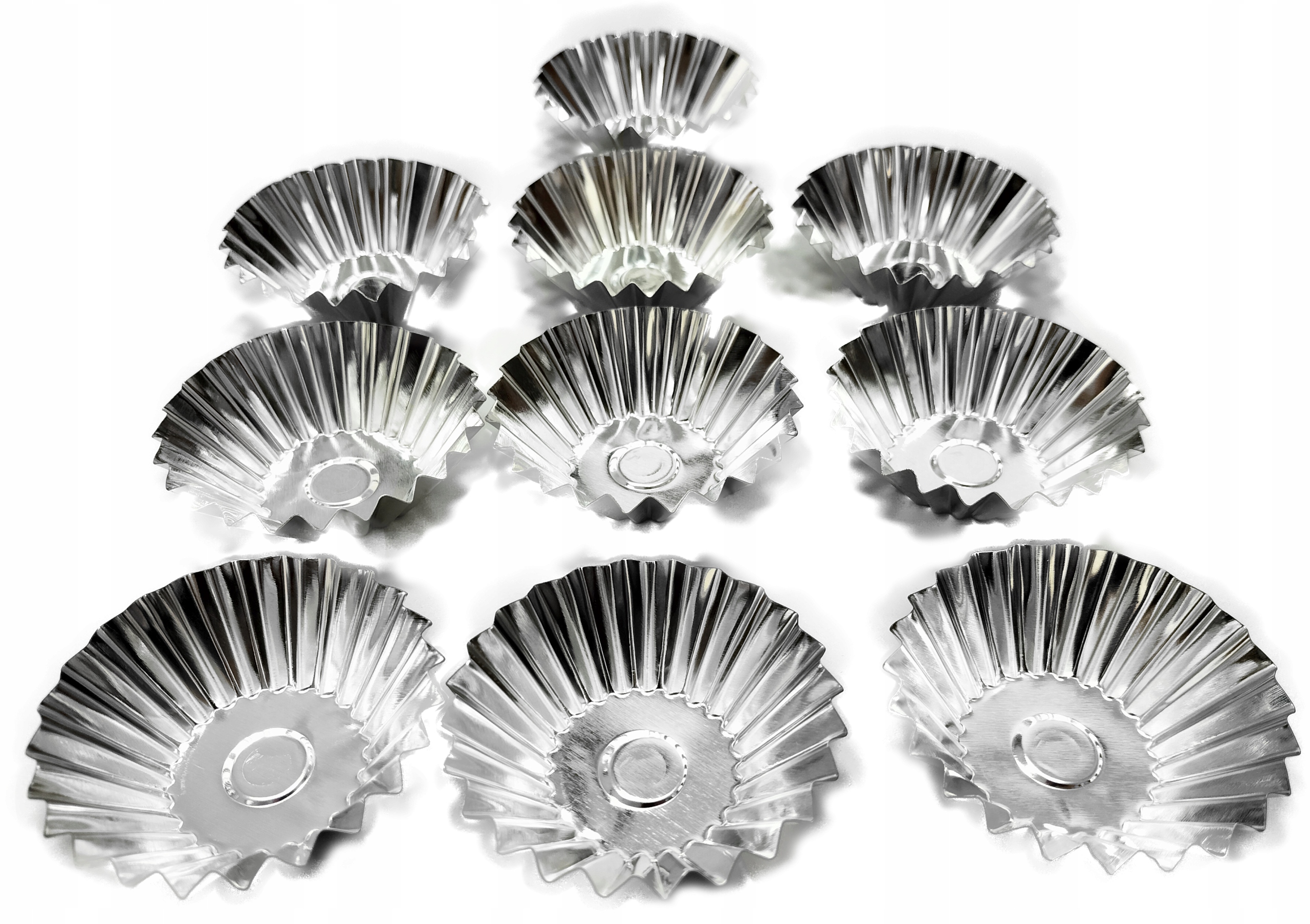 

Foremki Babeczki Muffiny 6,3 cm Karbowane 10 szt K