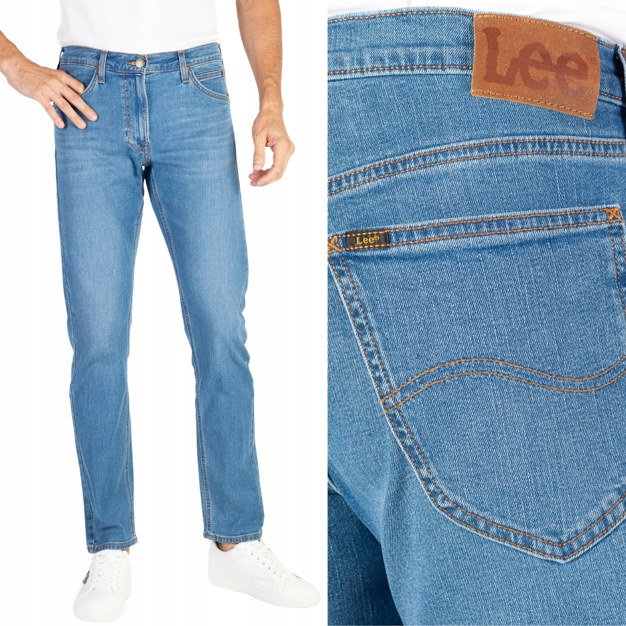 Lee Daren Zip Fly Light Hunt Džíny jednoduché pánské džínové kalhoty W30 L32