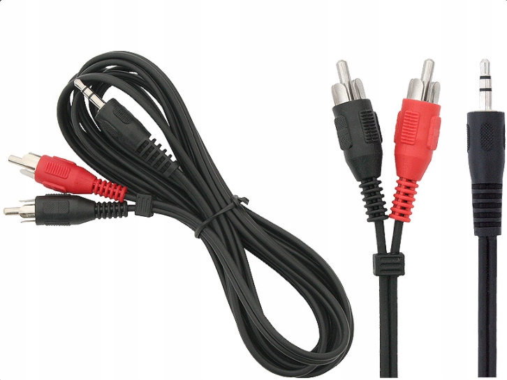 KABEL MINI JACK 2x RCA CHINCH 5 M STEREO