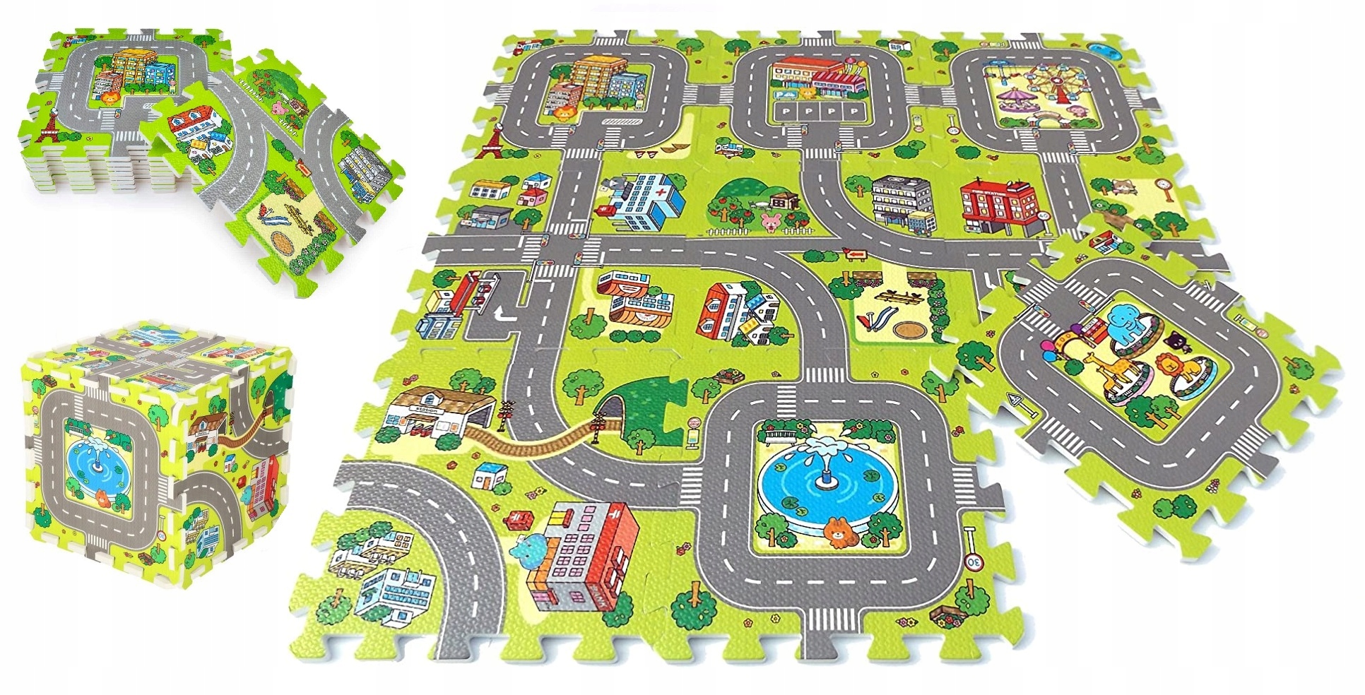 

Puzzle piankowe mata Miasto Ulice Drogi 9el (PZ01)