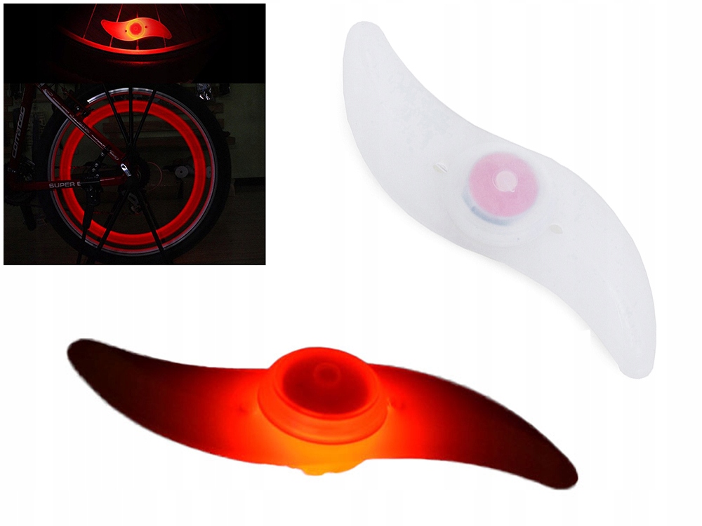 Oświetlenie rowerowe NAKŁADKA LED YY601 CZERWONA bateria