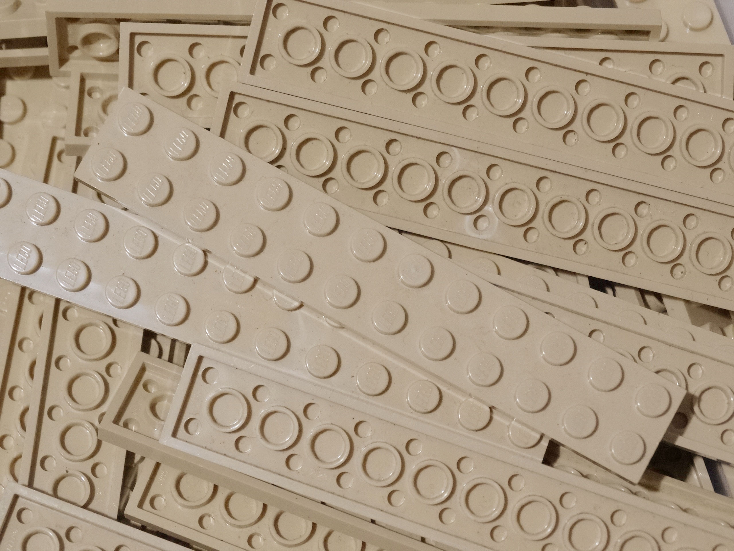 

Lego 2445 plate płytka 2x12 Tan 6 szt Nowe