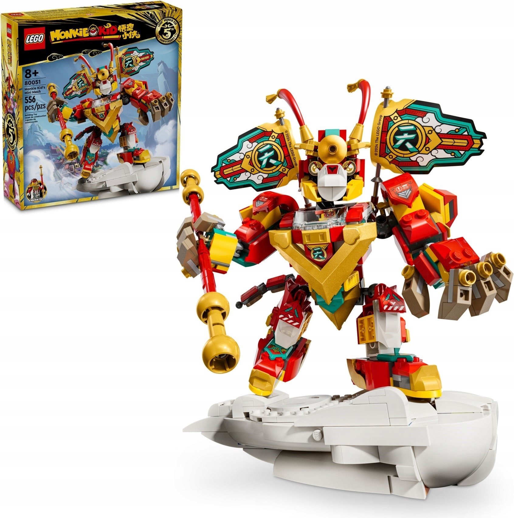 Originální Lego 80051 Monkie Kid – Monkie Kid v minimechu Stavebnice jako dárek