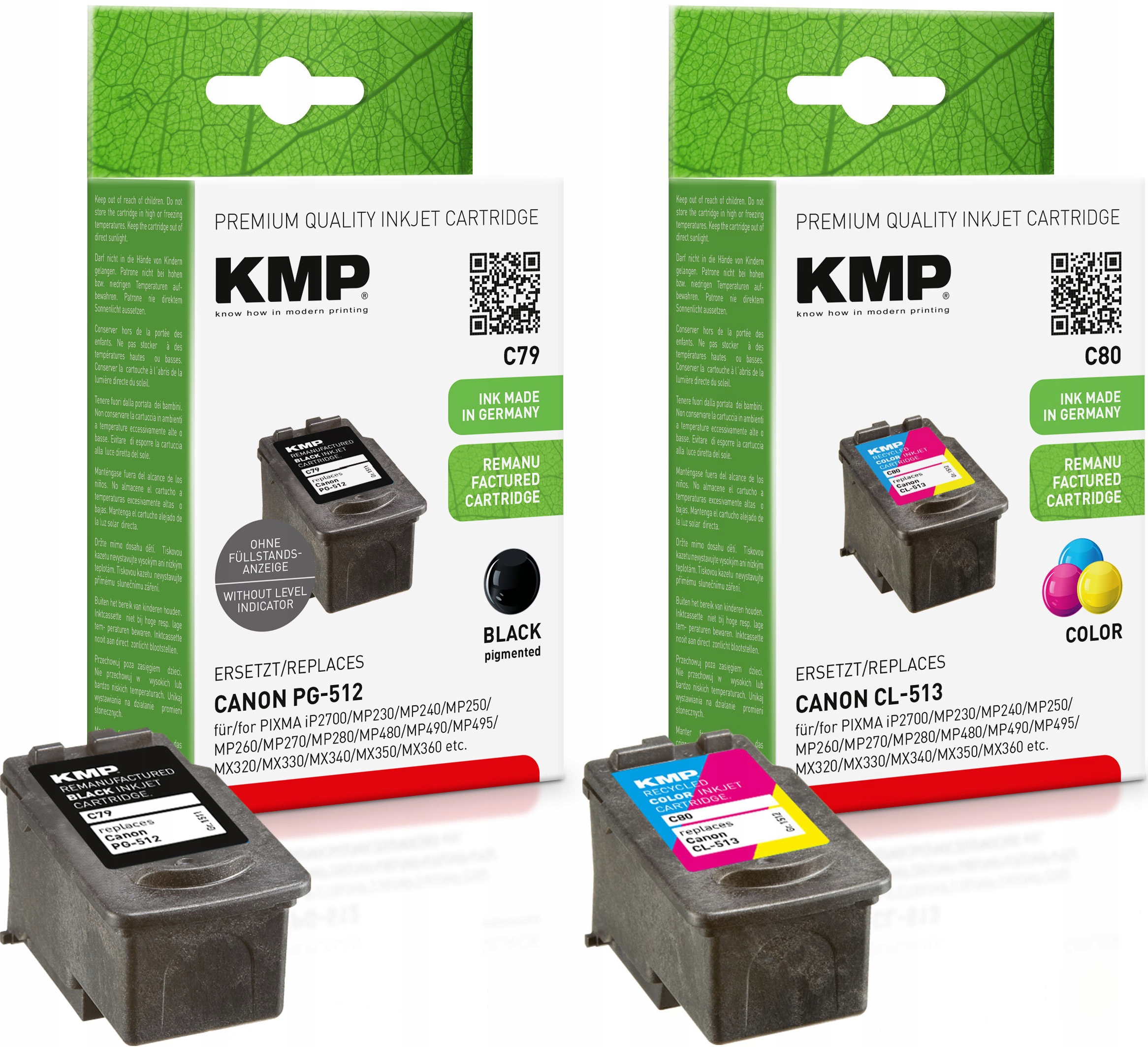 Tusz do Canon PG-512 czarny CL-513 kolor zestaw