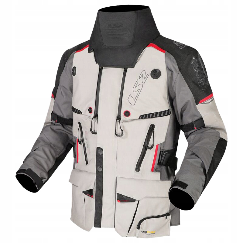 Pánska Motocyklová Bunda LS2 Apollo Vodoodolné Turistické Chrániče