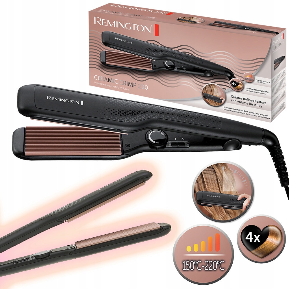 Karbownica Remington S3580 Ceramiczna Turmalin Jonizacja 220C