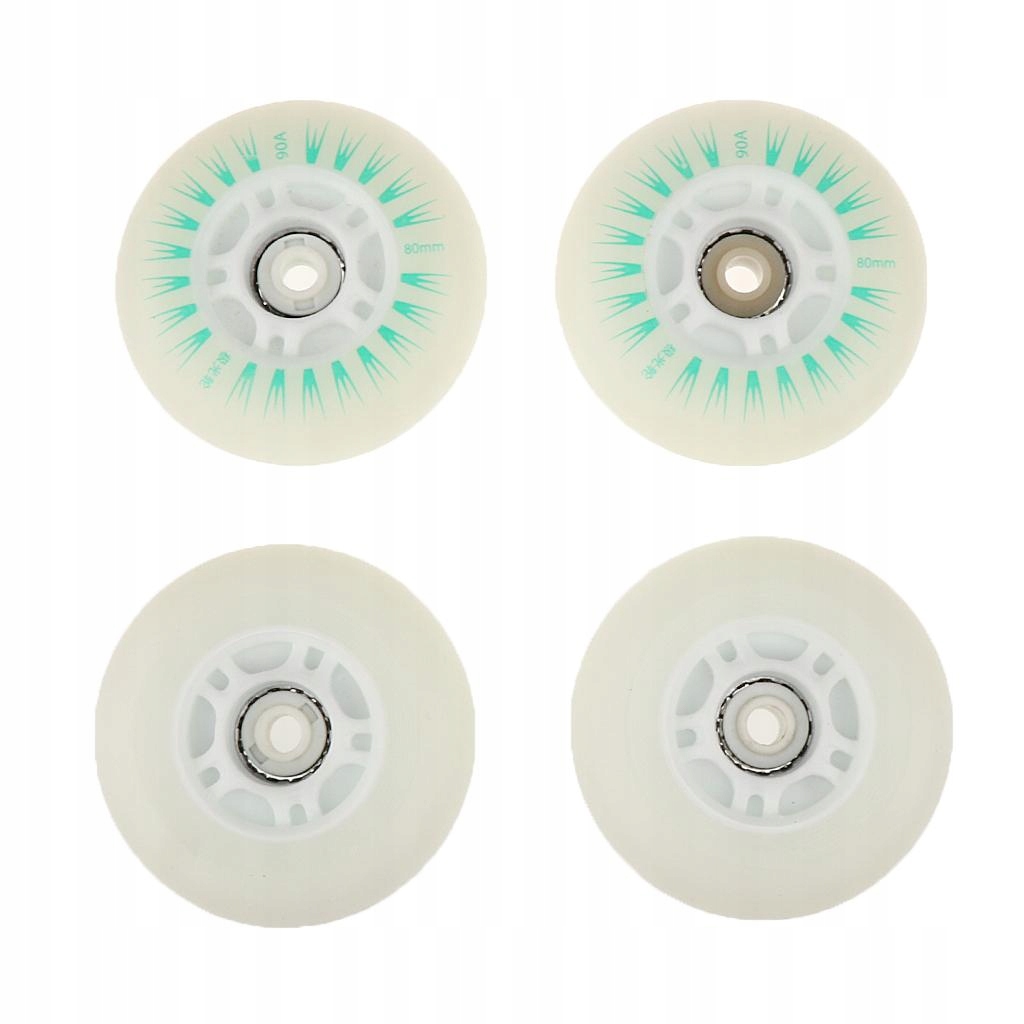 4 sztuki lampek LED migające Inline 80mm zielone