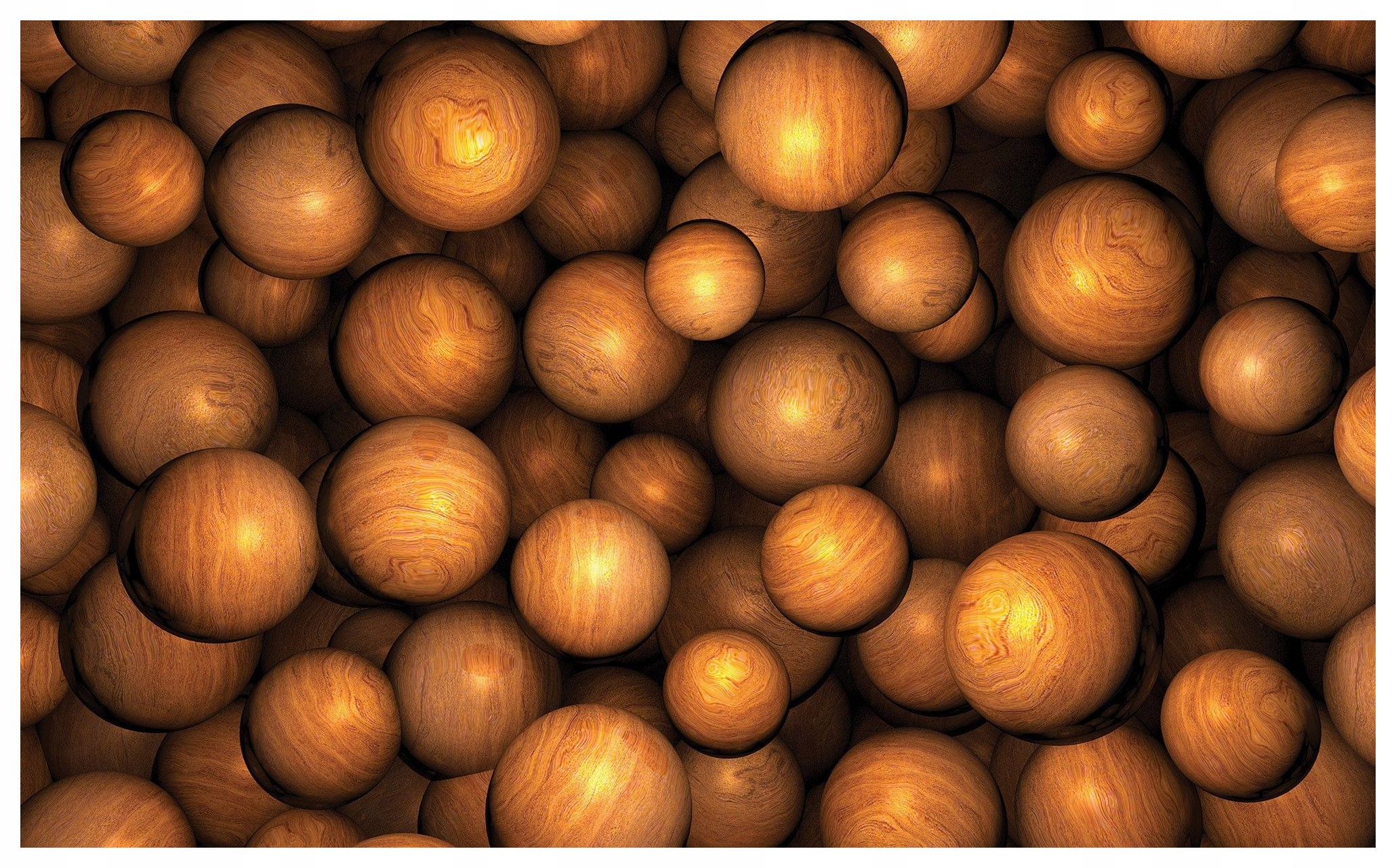 Fototapeta Drevené sféry minimalizmus škandinávsky štýl 312x219 lepidlo