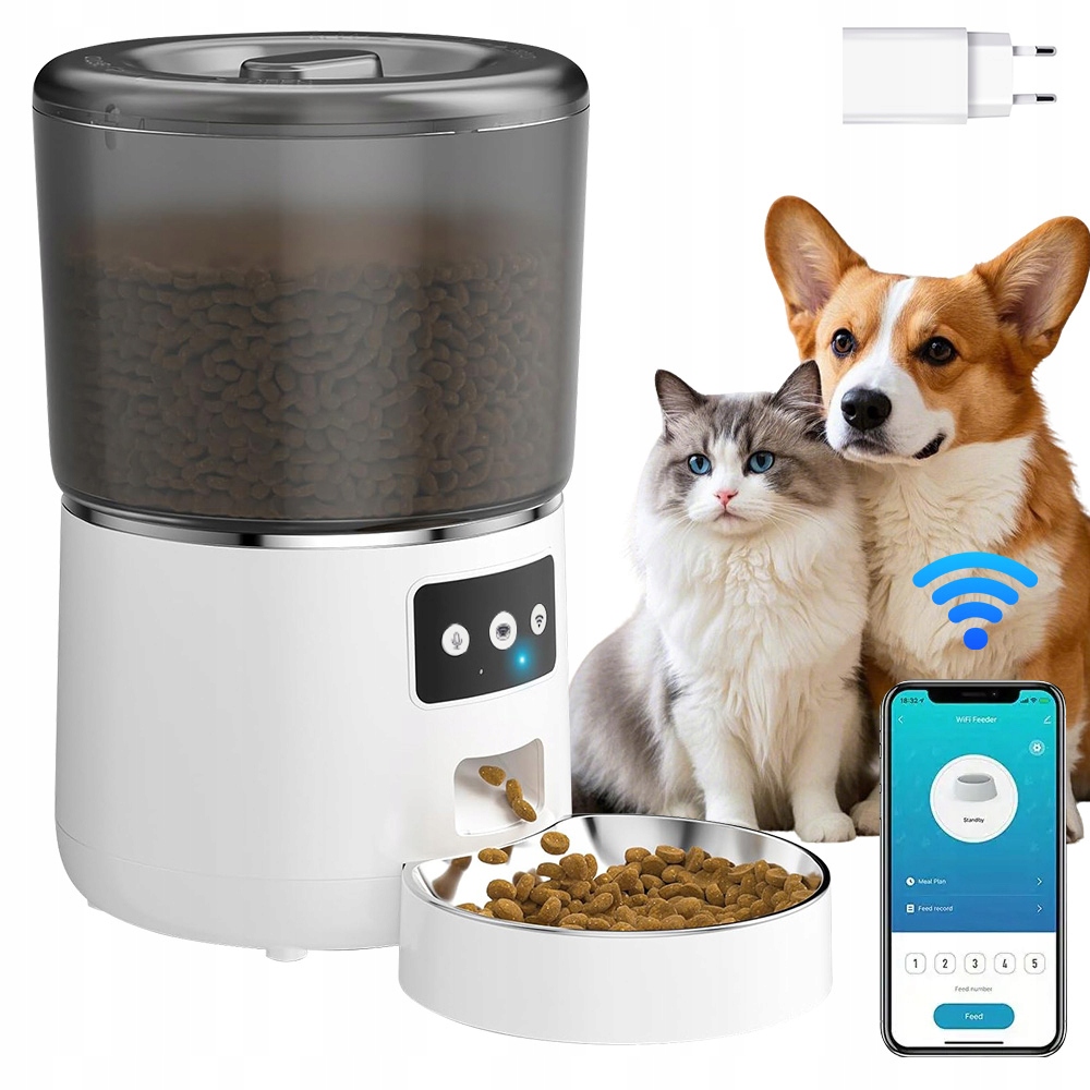 Levně Inteligentní Krmítko S Aplikací 4 L, Kapacita Monitorování Harmonogramu