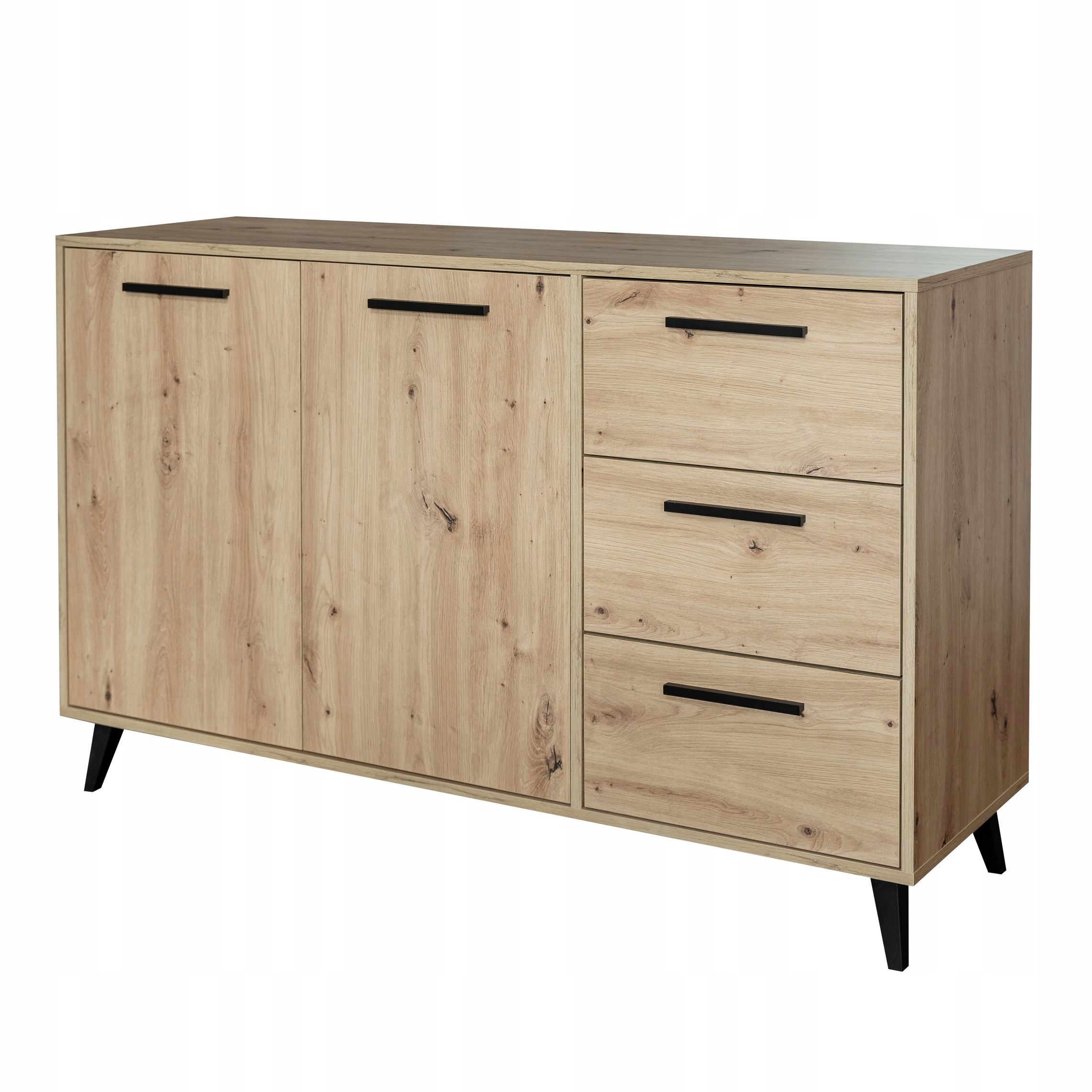 Komoda Fiora 140 cm do obývacího pokoje Ložnice Dub artisan