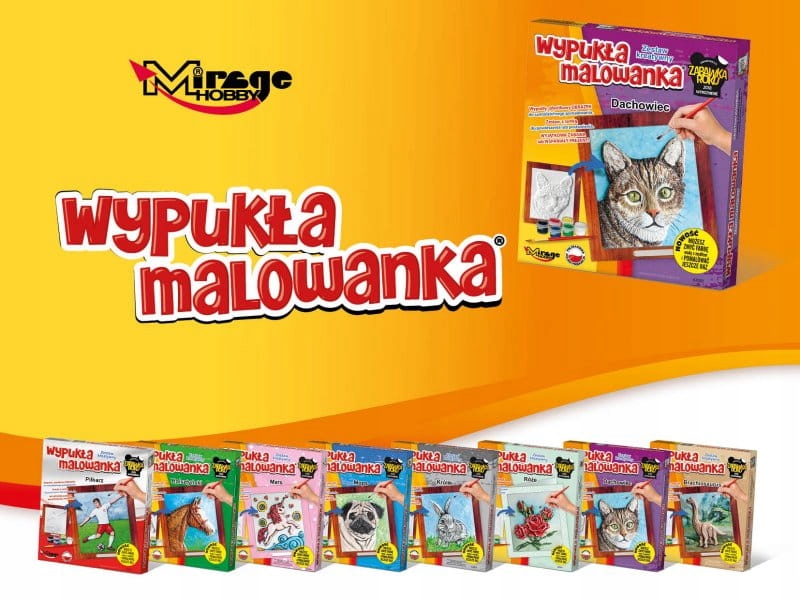 Wypukła Malowanka Fantazja SYRENKOTKA Zestaw Kreat Marka Mirage Hobby