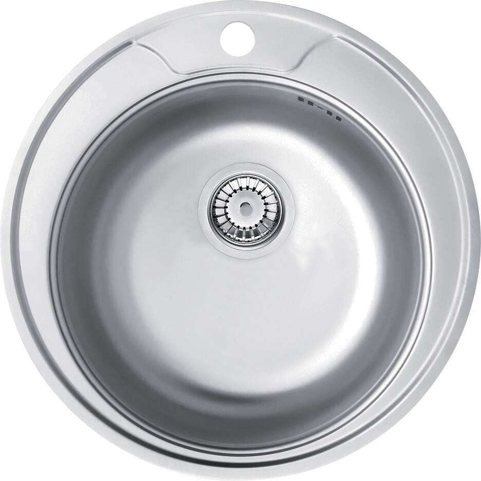 Ocelový dřez 1-komorový