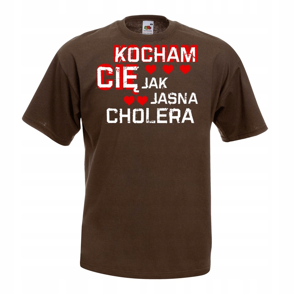 

Koszulka Kocham cię jak jasna cholera walentyn L