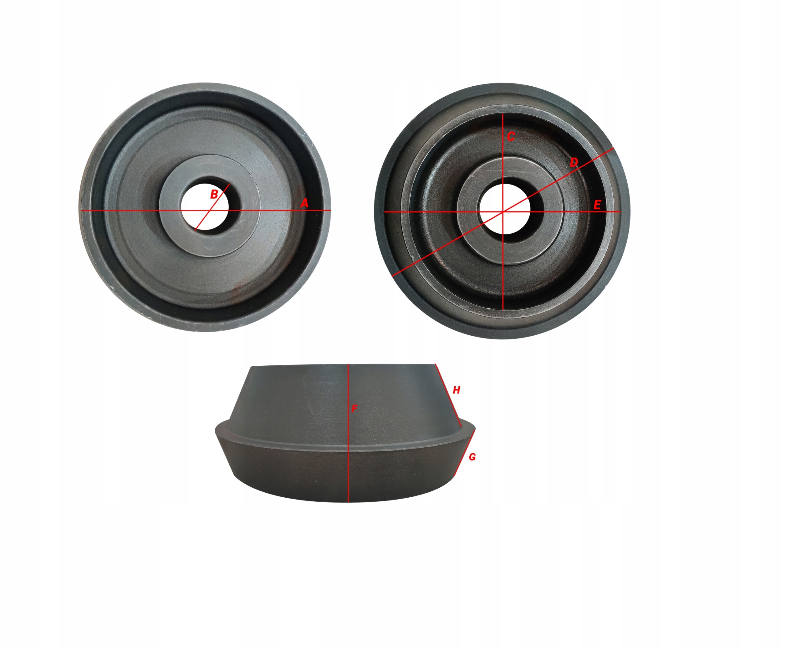 Stozek centrujacy do busow do wywazarki 36 mm Producent code 9000361