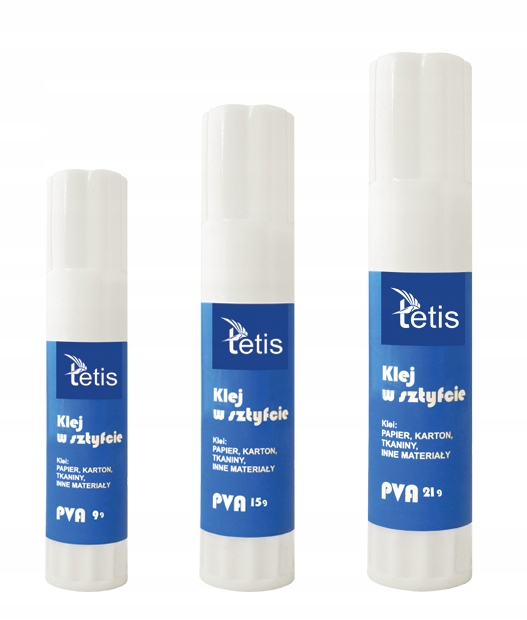 

Klej w sztyfcie Tetis BG099 opakowanie 9g typ Pva