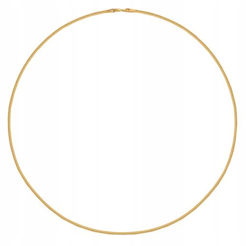 Zlatý 585 náhrdelník Omega s kulatým průřezem, módní doplněk k stylingu