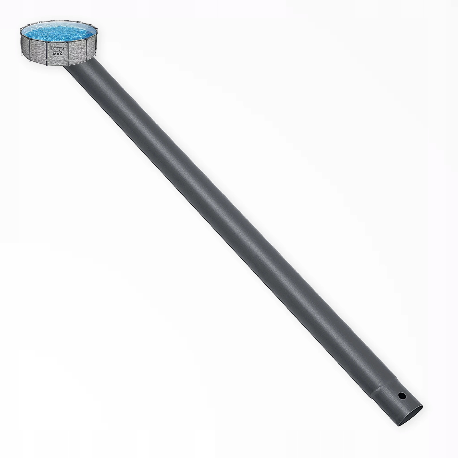 Šedá horizontální trubka Steel Pro Max 5619T do bazénu Bestway 427 x 122 cm