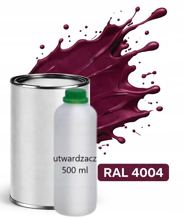 Ral 4004 Polyuretán Akryl 2:1 1 L Matný Lak Normálne Tužidlo 0,5 L