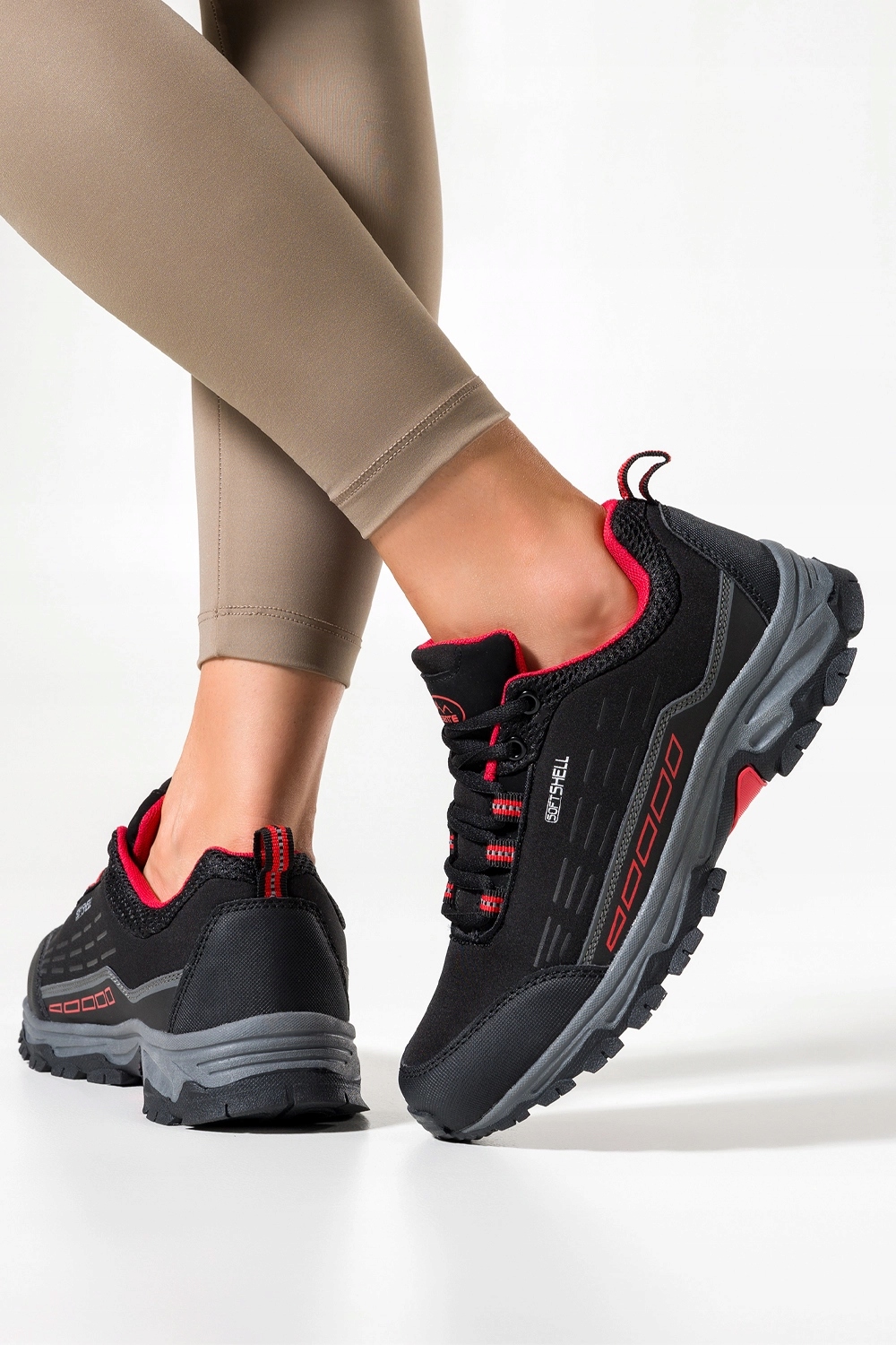 BUTY TREKKINGOWE DAMSKIE GÓRSKIE TURYSTYCZNE SPORTOWE SOFTSHELL LEKKIE r 41 Płeć kobieta