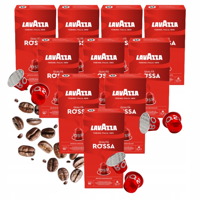 Levně Sada kapslí pro Nespresso* Lavazza Rossa 10x10ks 100 kusů