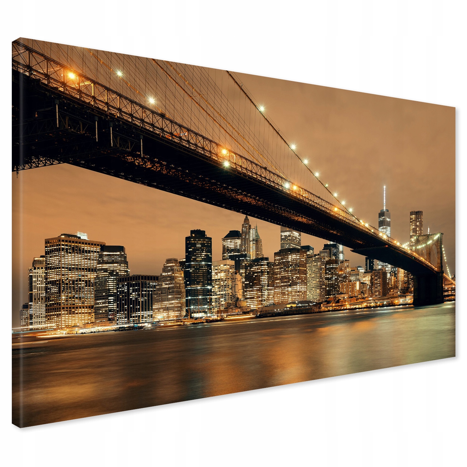 Obraz na płótnie 120x80 Nowy Jork Manhattan Most XXL Canvas do Salonu Duży