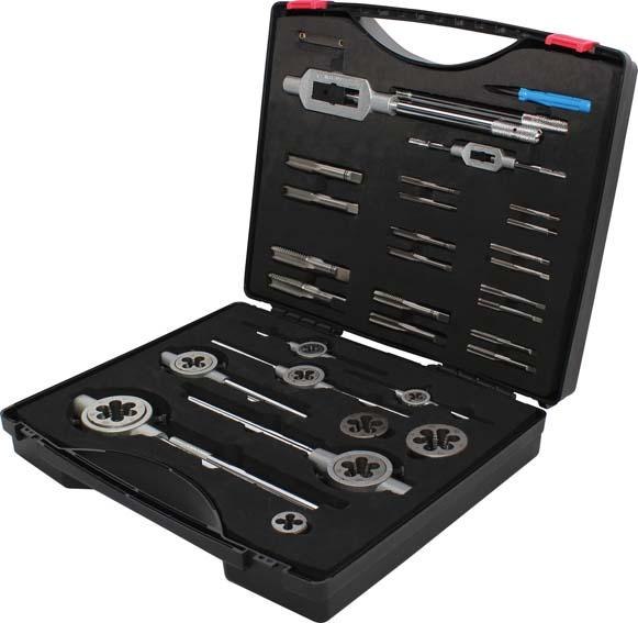 Sada ručných závitníkov a narezávačov, Unf